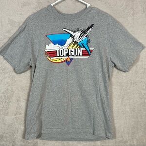 Top Gun Movie‎ Maverick Casual Tom Cruise Retro Military Mens Size Medium Gray
